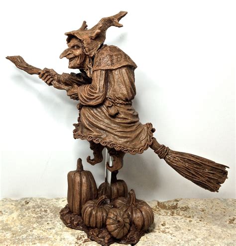 A Witch Sculpture Transformed by the Warmth of the Morning Light